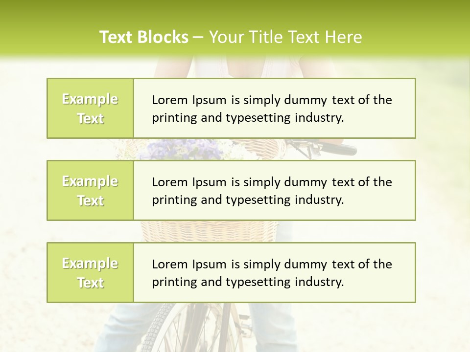 Thirties Happy Bicycle PowerPoint Template