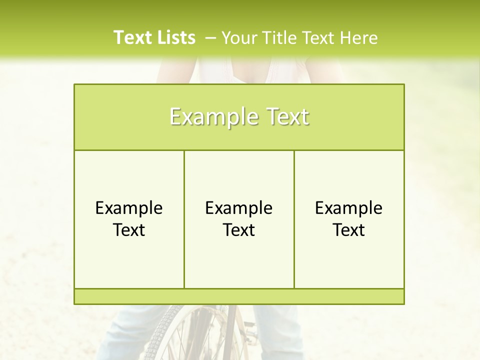 Thirties Happy Bicycle PowerPoint Template