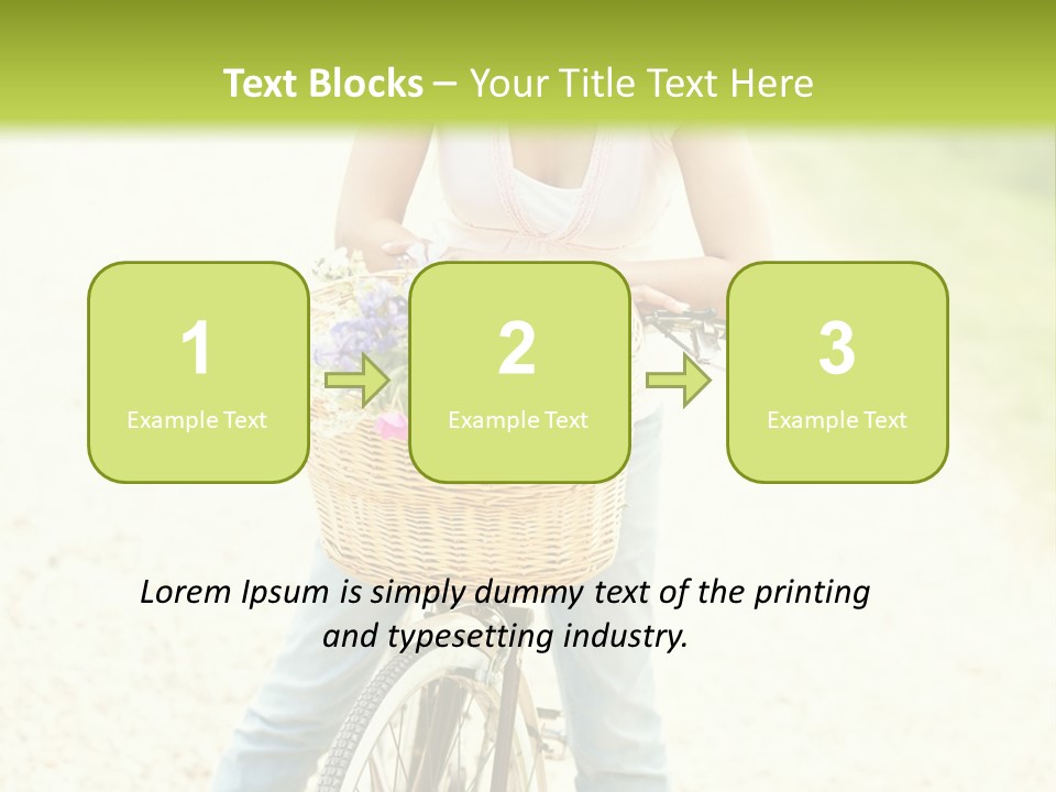 Thirties Happy Bicycle PowerPoint Template