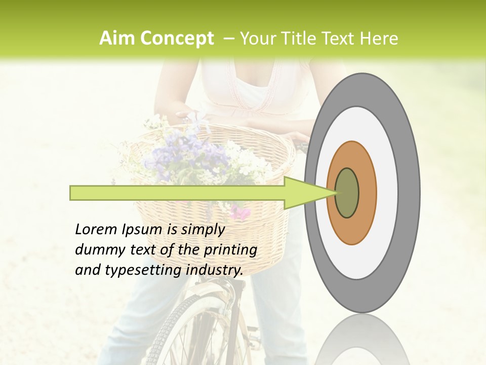 Thirties Happy Bicycle PowerPoint Template