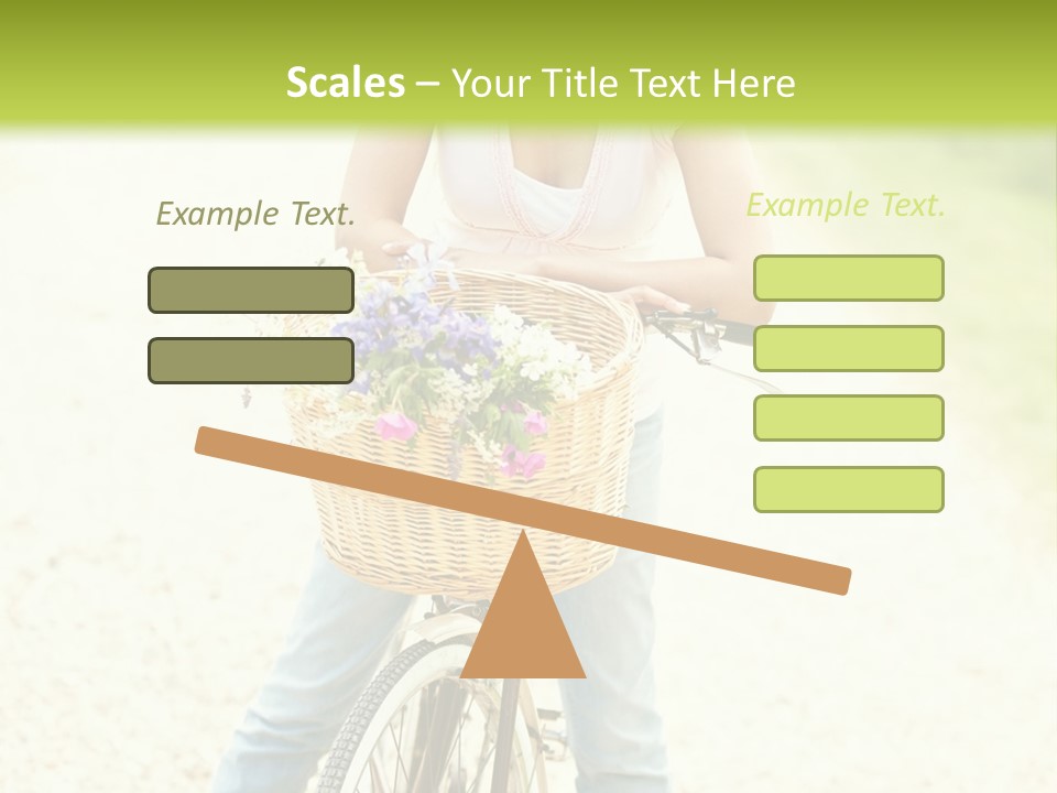 Thirties Happy Bicycle PowerPoint Template