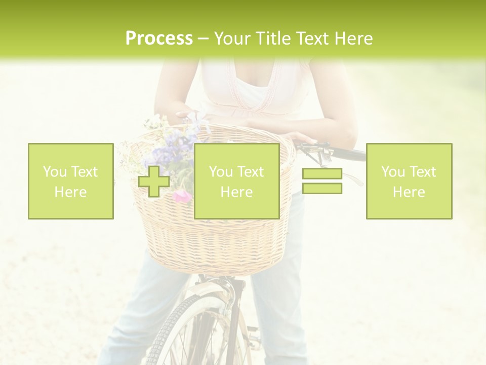 Thirties Happy Bicycle PowerPoint Template
