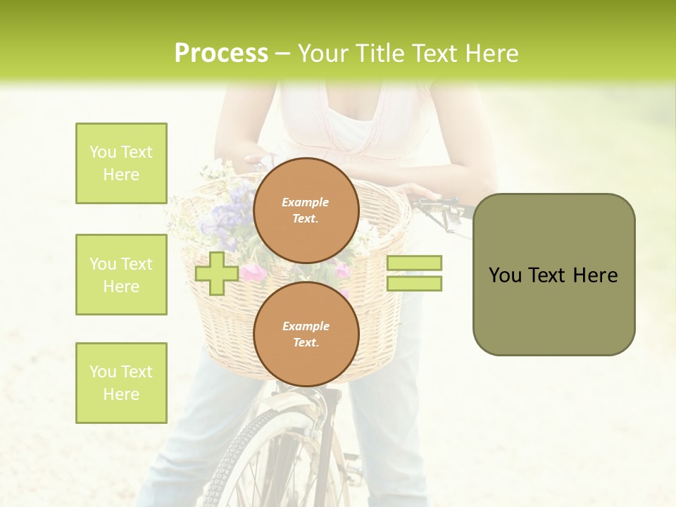 Thirties Happy Bicycle PowerPoint Template