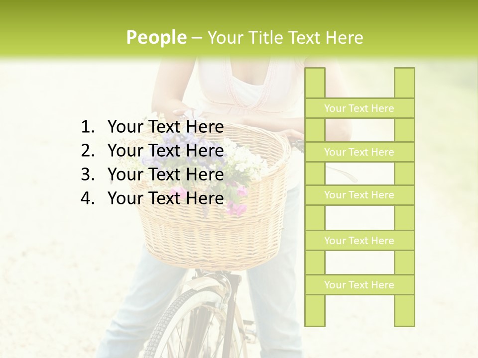 Thirties Happy Bicycle PowerPoint Template