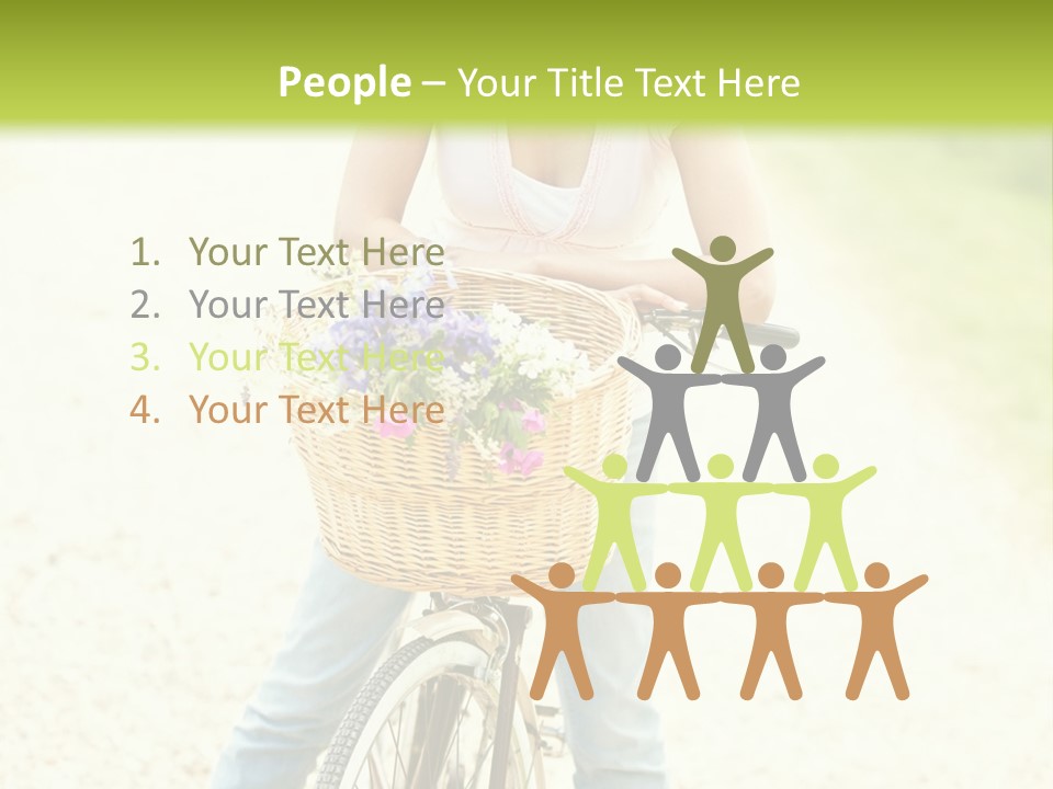 Thirties Happy Bicycle PowerPoint Template
