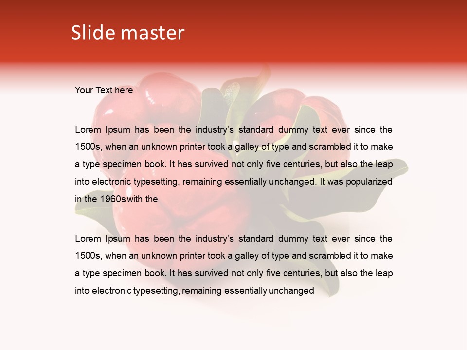 Food Antioxidant Ripe PowerPoint Template