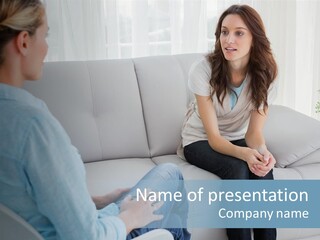 Help Couch Mental Health PowerPoint Template