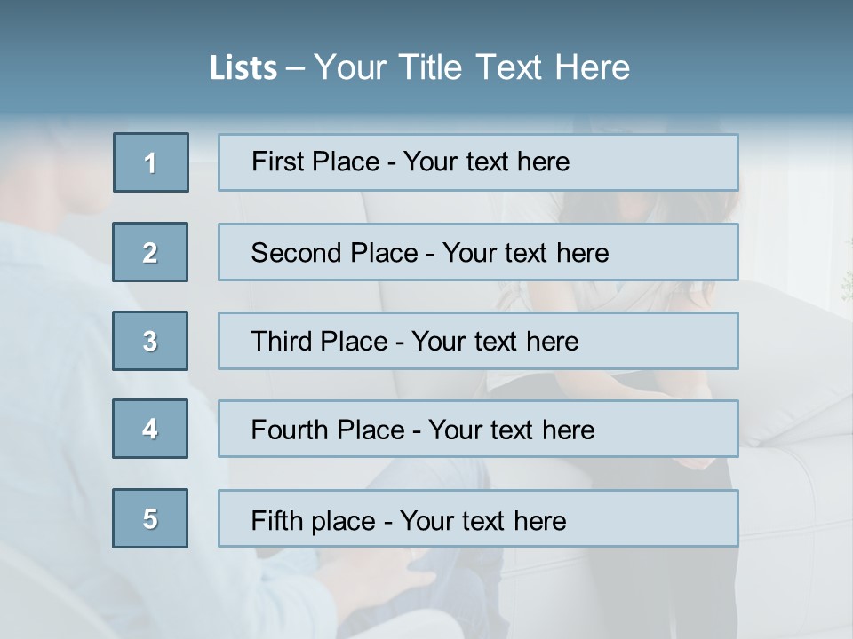 Help Couch Mental Health PowerPoint Template