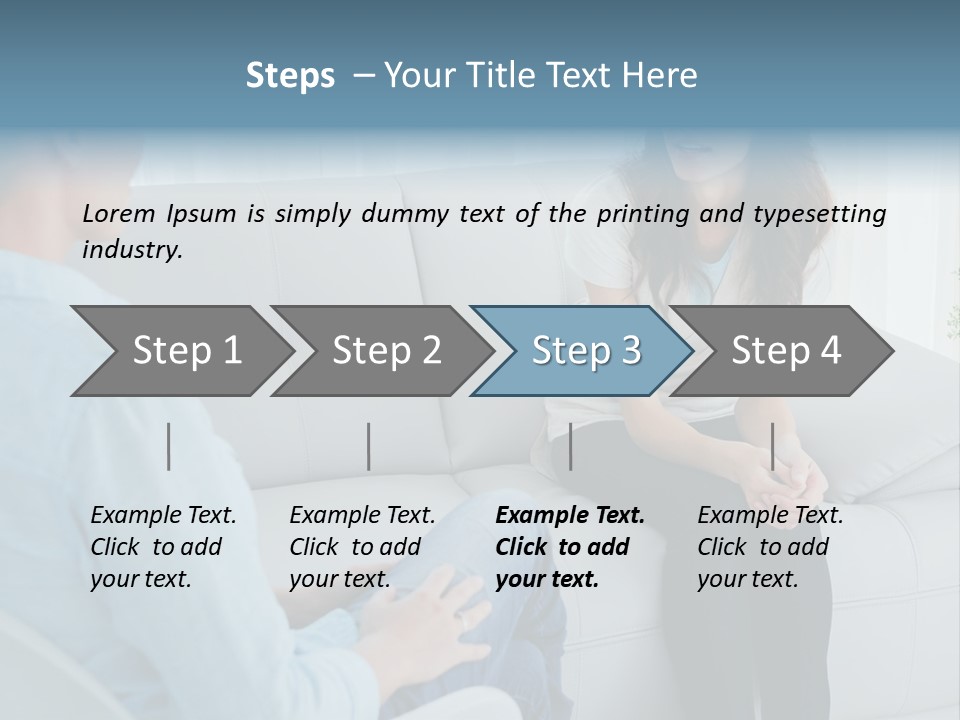 Help Couch Mental Health PowerPoint Template