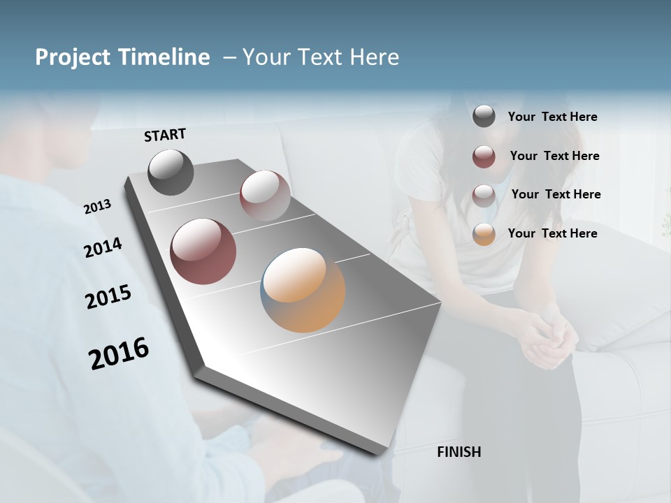Help Couch Mental Health PowerPoint Template