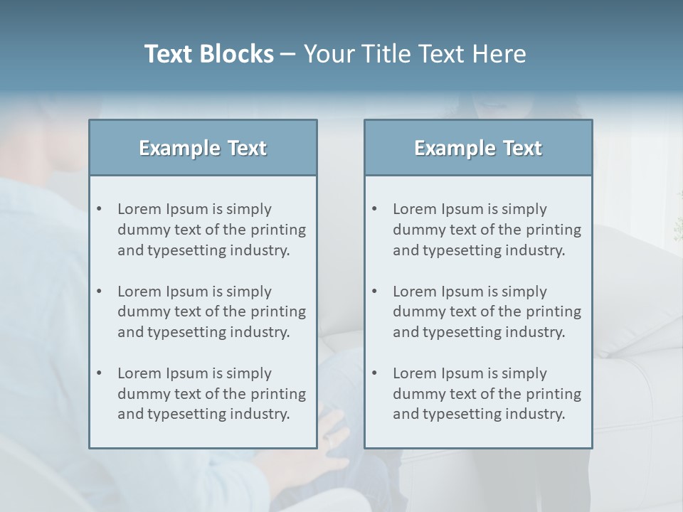 Help Couch Mental Health PowerPoint Template