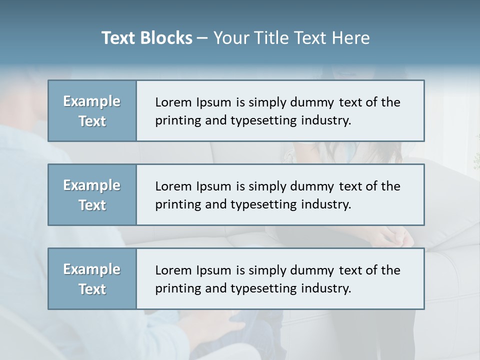 Help Couch Mental Health PowerPoint Template