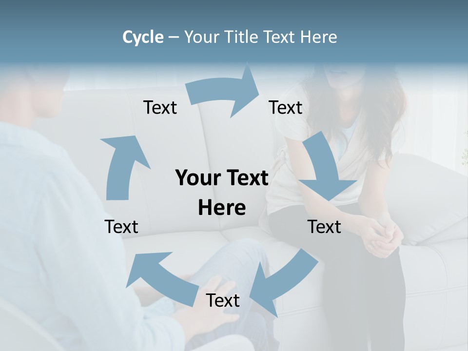 Help Couch Mental Health PowerPoint Template