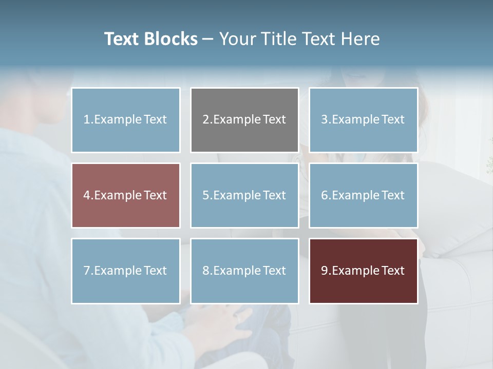 Help Couch Mental Health PowerPoint Template