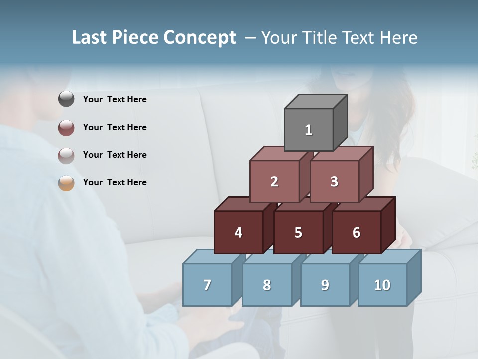 Help Couch Mental Health PowerPoint Template