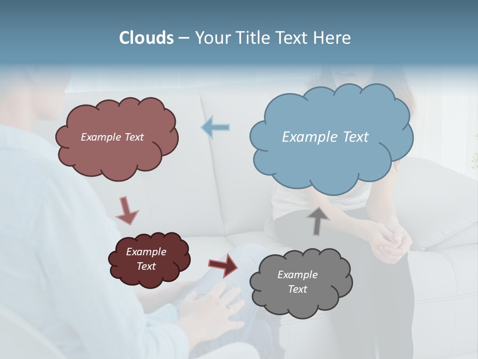 Help Couch Mental Health PowerPoint Template