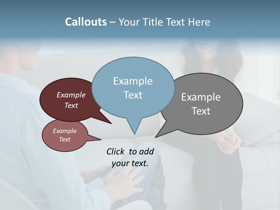 Help Couch Mental Health PowerPoint Template