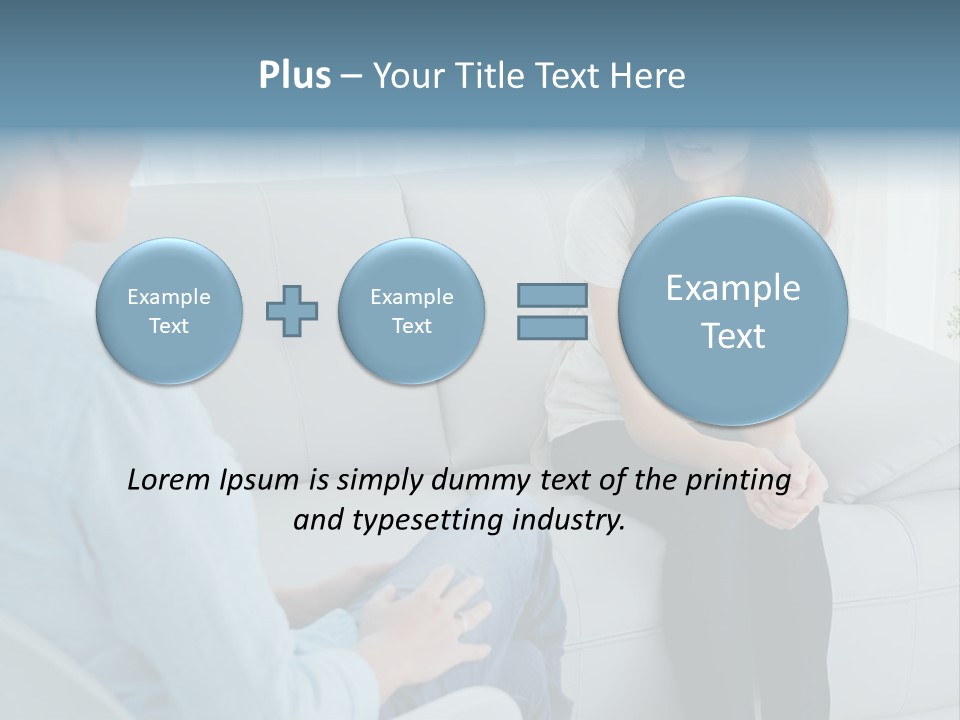Help Couch Mental Health PowerPoint Template