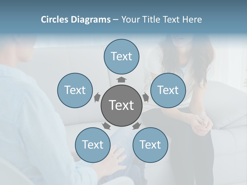 Help Couch Mental Health PowerPoint Template