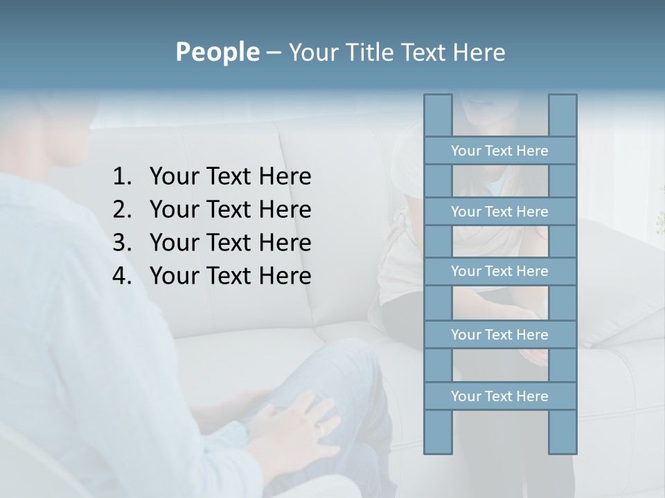 Help Couch Mental Health PowerPoint Template