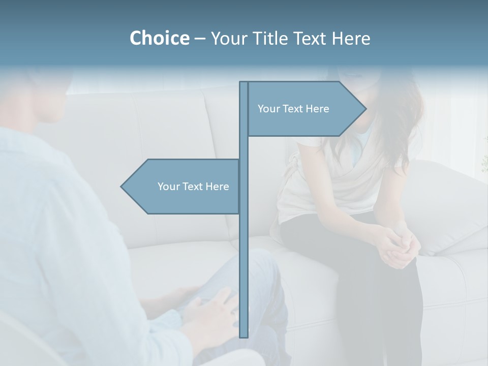 Help Couch Mental Health PowerPoint Template