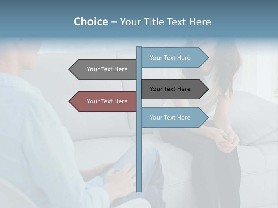 Help Couch Mental Health PowerPoint Template