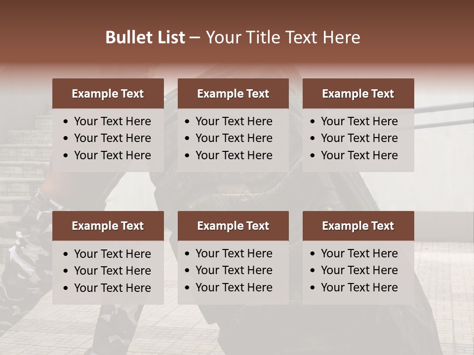 Muscular Build Picking Up Bodybuilder PowerPoint Template