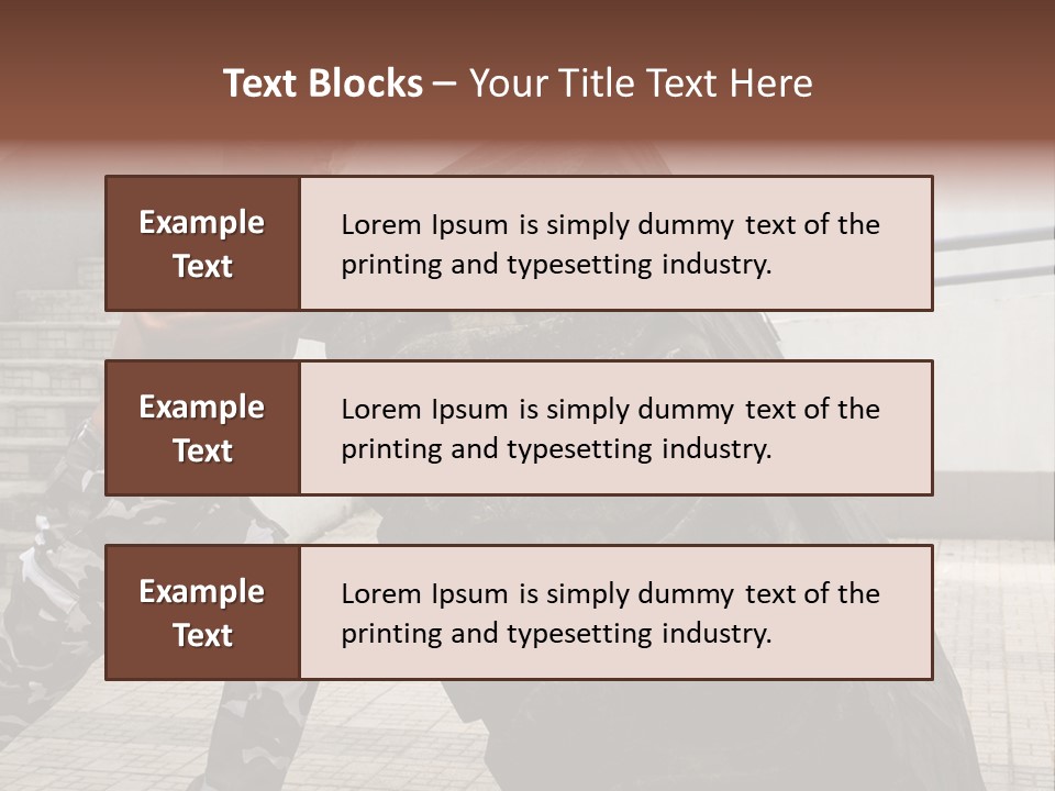 Muscular Build Picking Up Bodybuilder PowerPoint Template