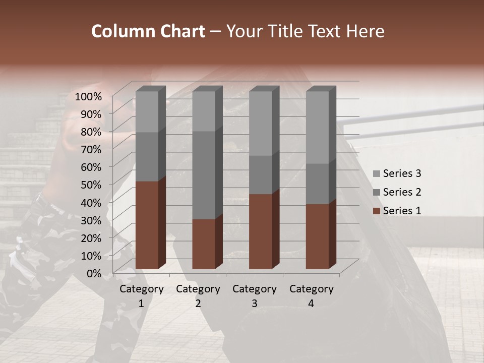Muscular Build Picking Up Bodybuilder PowerPoint Template