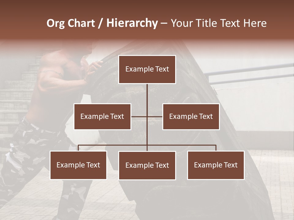 Muscular Build Picking Up Bodybuilder PowerPoint Template