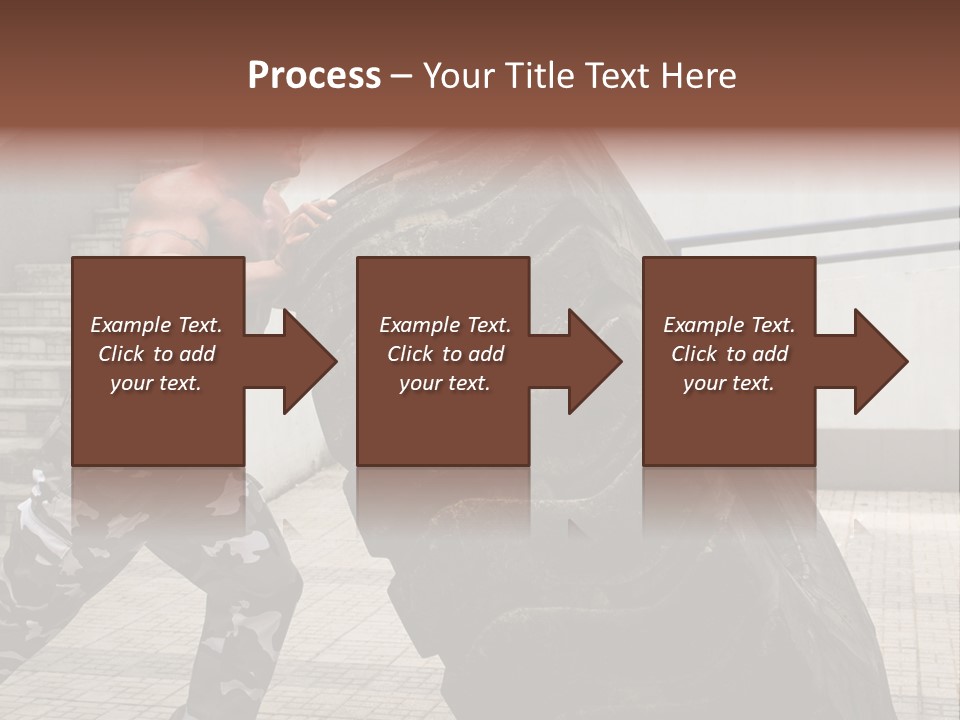 Muscular Build Picking Up Bodybuilder PowerPoint Template