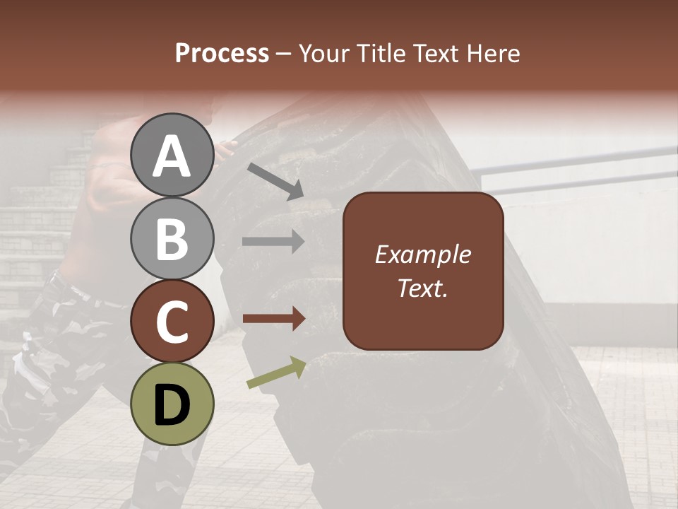 Muscular Build Picking Up Bodybuilder PowerPoint Template