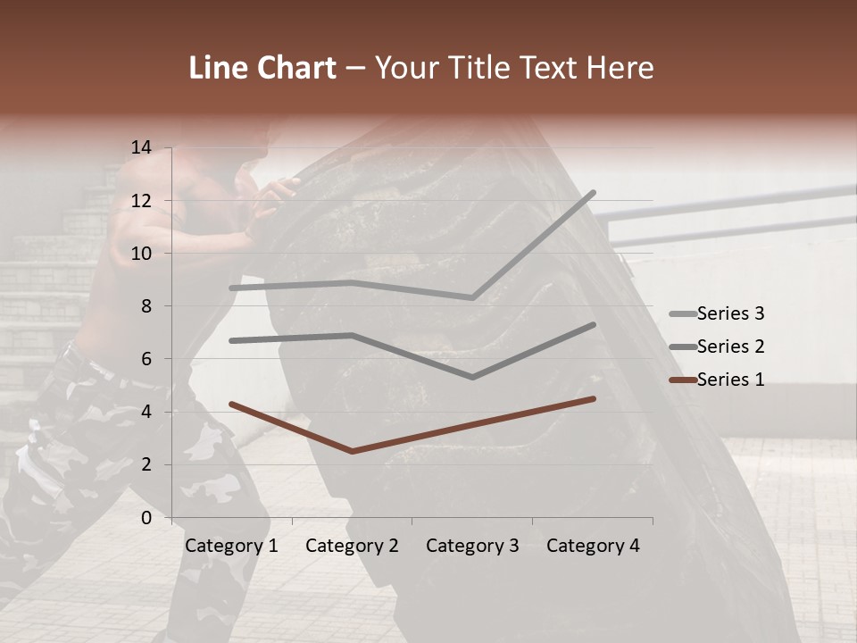 Muscular Build Picking Up Bodybuilder PowerPoint Template