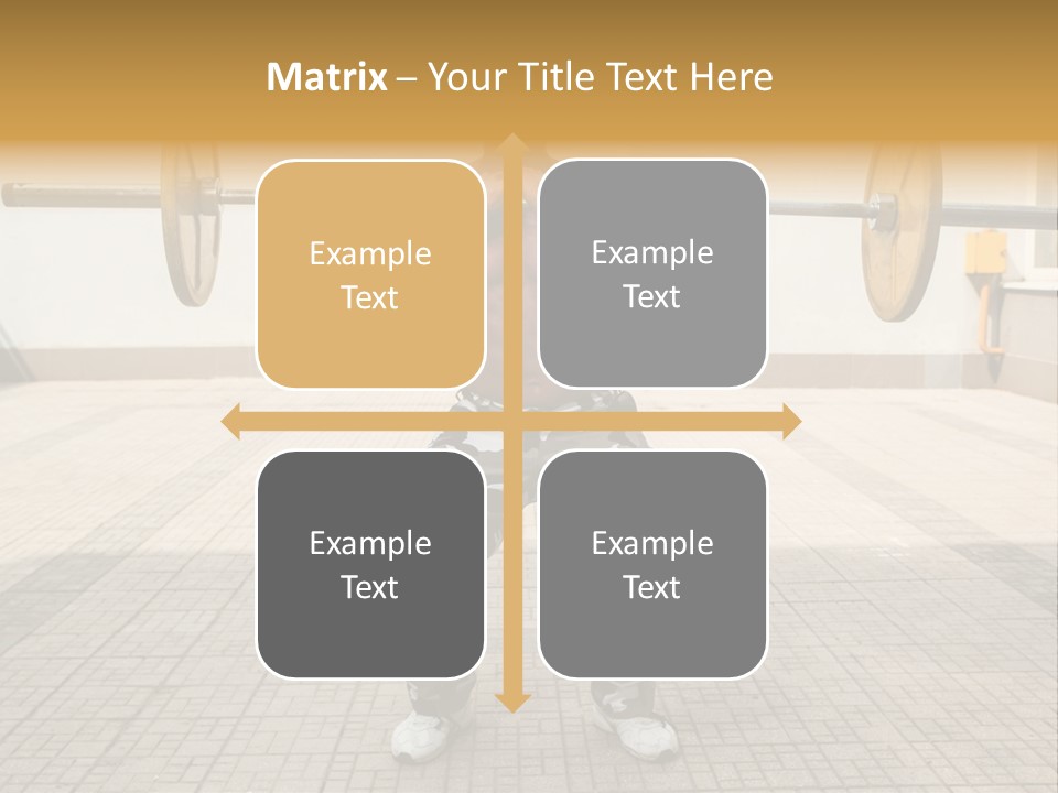 Fitness Bodybuilding Athlete PowerPoint Template