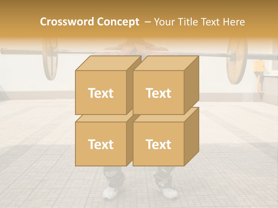 Fitness Bodybuilding Athlete PowerPoint Template