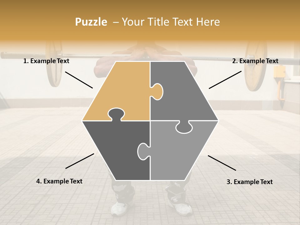 Fitness Bodybuilding Athlete PowerPoint Template