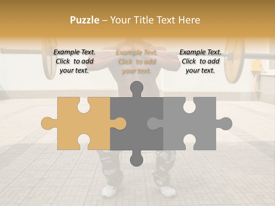 Fitness Bodybuilding Athlete PowerPoint Template