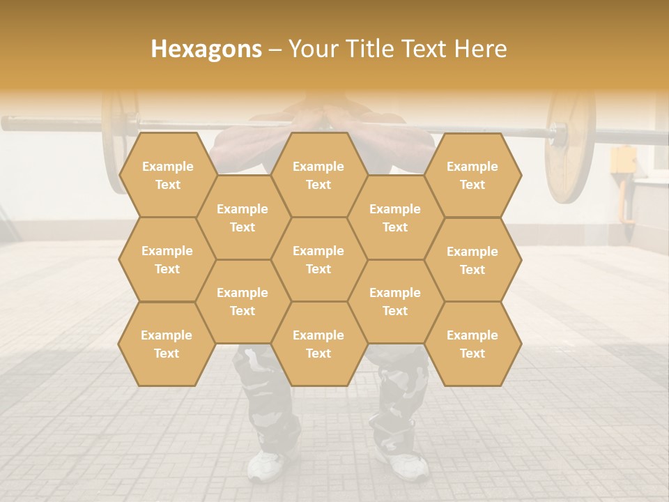 Fitness Bodybuilding Athlete PowerPoint Template