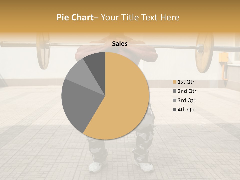 Fitness Bodybuilding Athlete PowerPoint Template