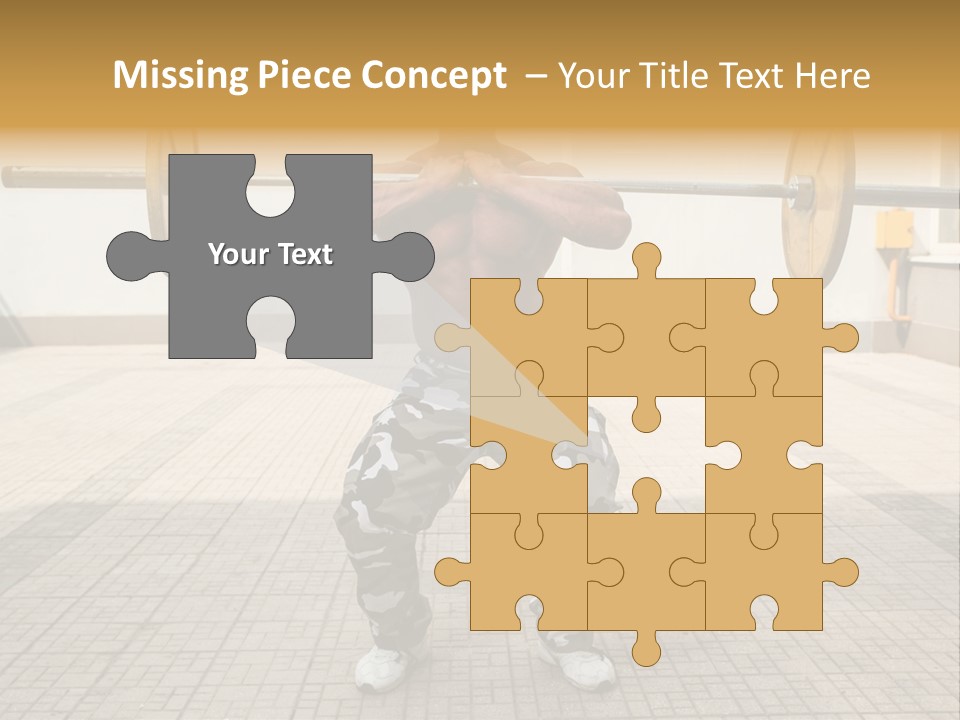 Fitness Bodybuilding Athlete PowerPoint Template