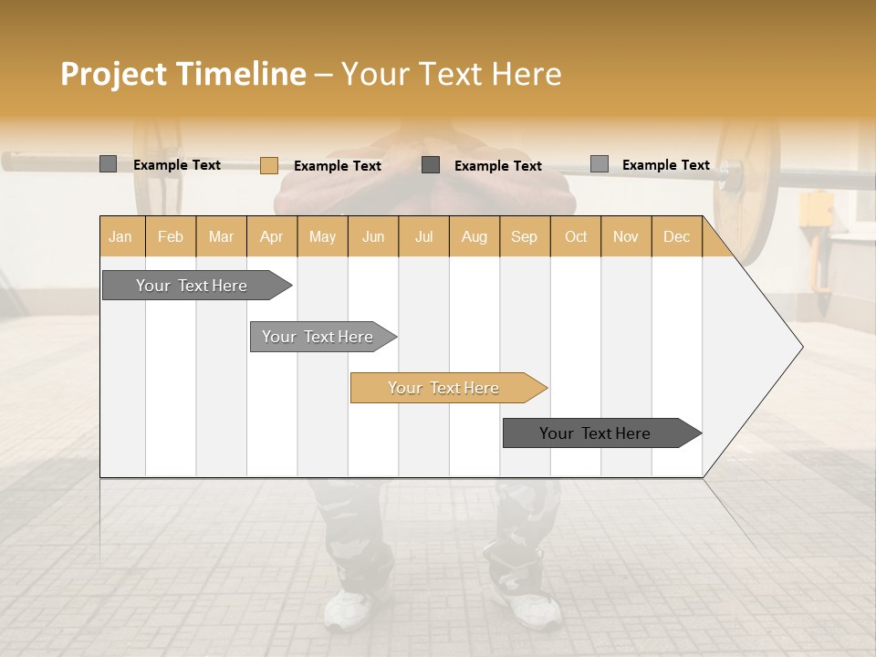 Fitness Bodybuilding Athlete PowerPoint Template