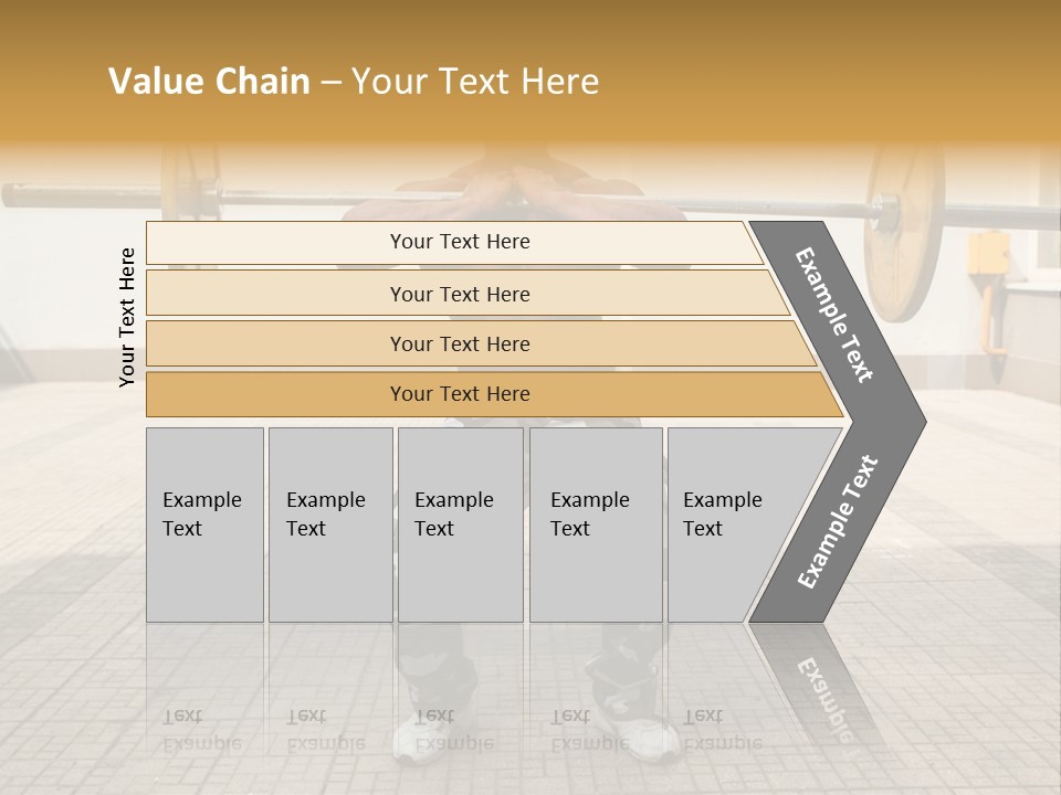 Fitness Bodybuilding Athlete PowerPoint Template