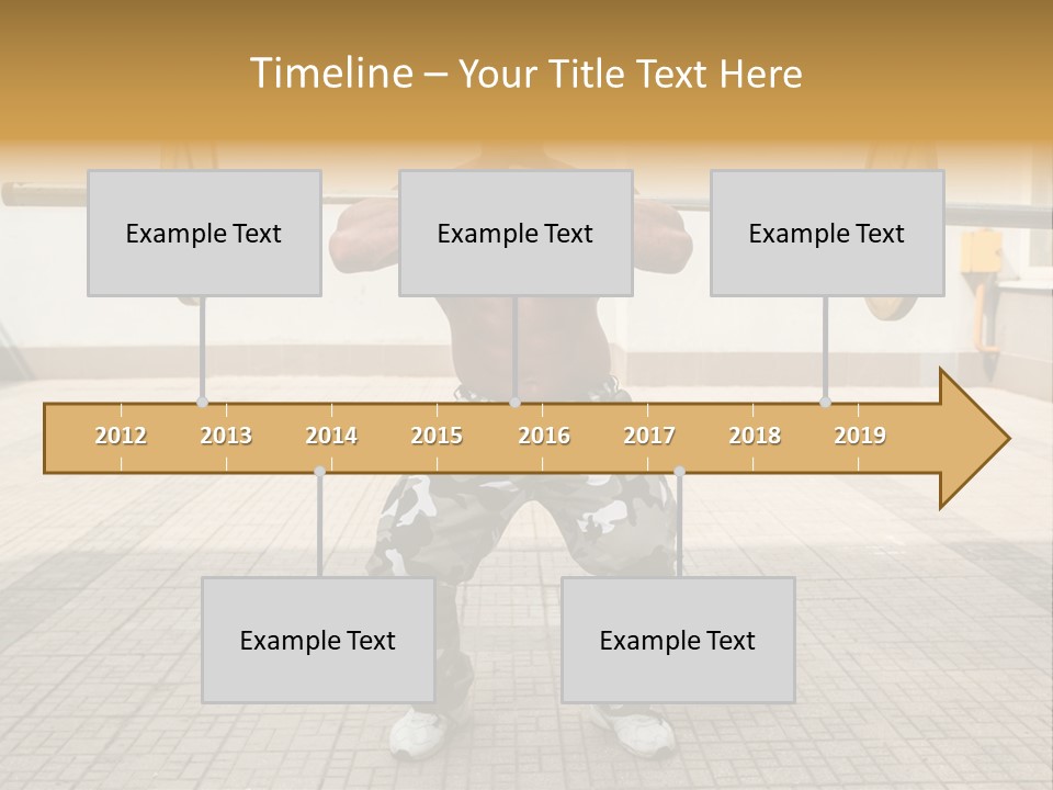 Fitness Bodybuilding Athlete PowerPoint Template