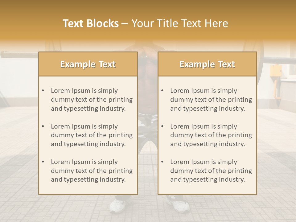 Fitness Bodybuilding Athlete PowerPoint Template