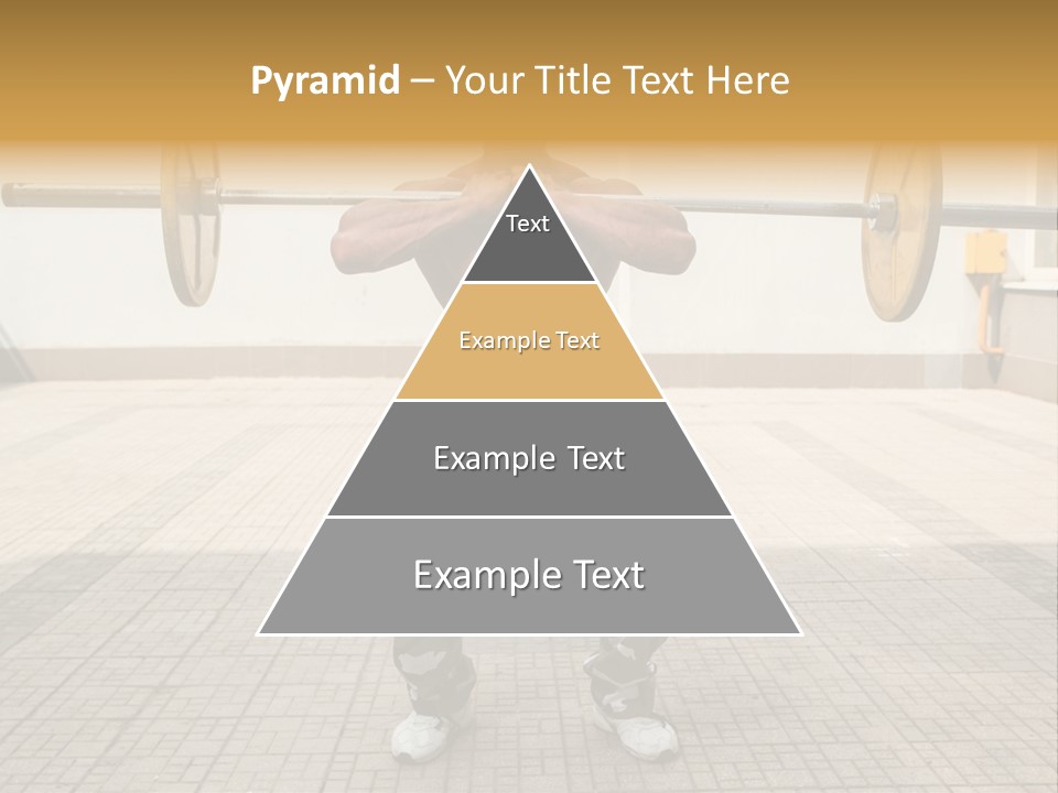 Fitness Bodybuilding Athlete PowerPoint Template