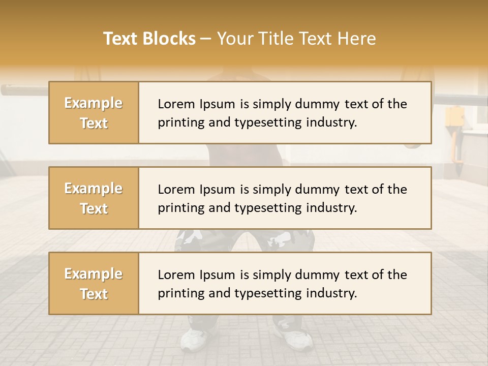 Fitness Bodybuilding Athlete PowerPoint Template