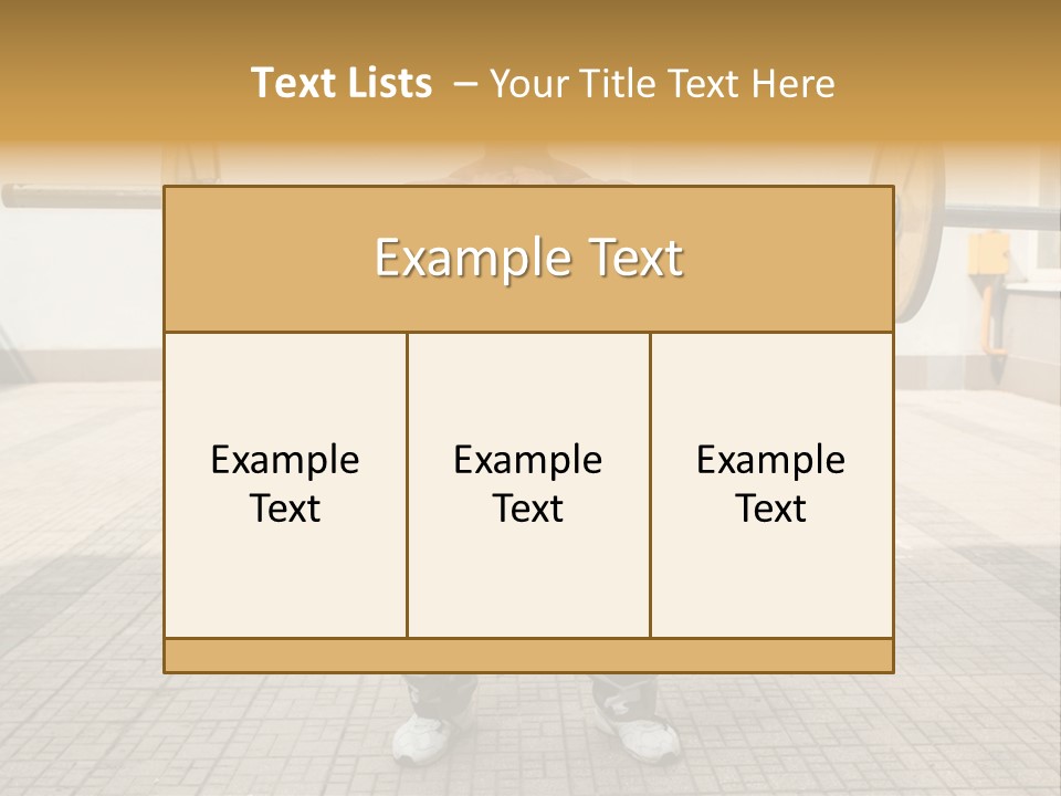 Fitness Bodybuilding Athlete PowerPoint Template