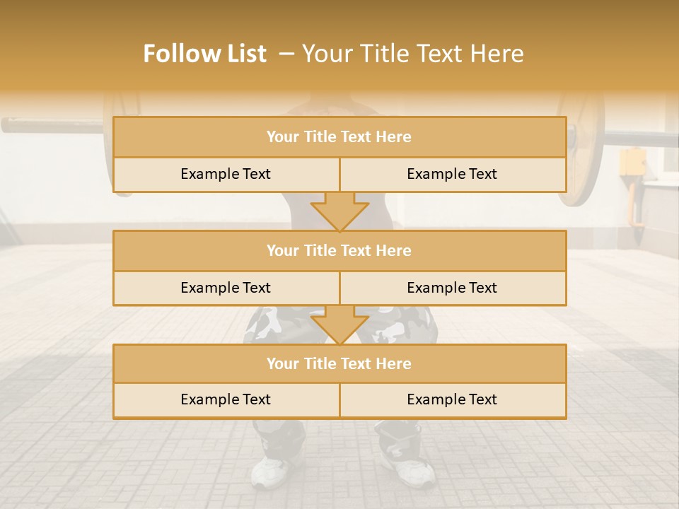 Fitness Bodybuilding Athlete PowerPoint Template