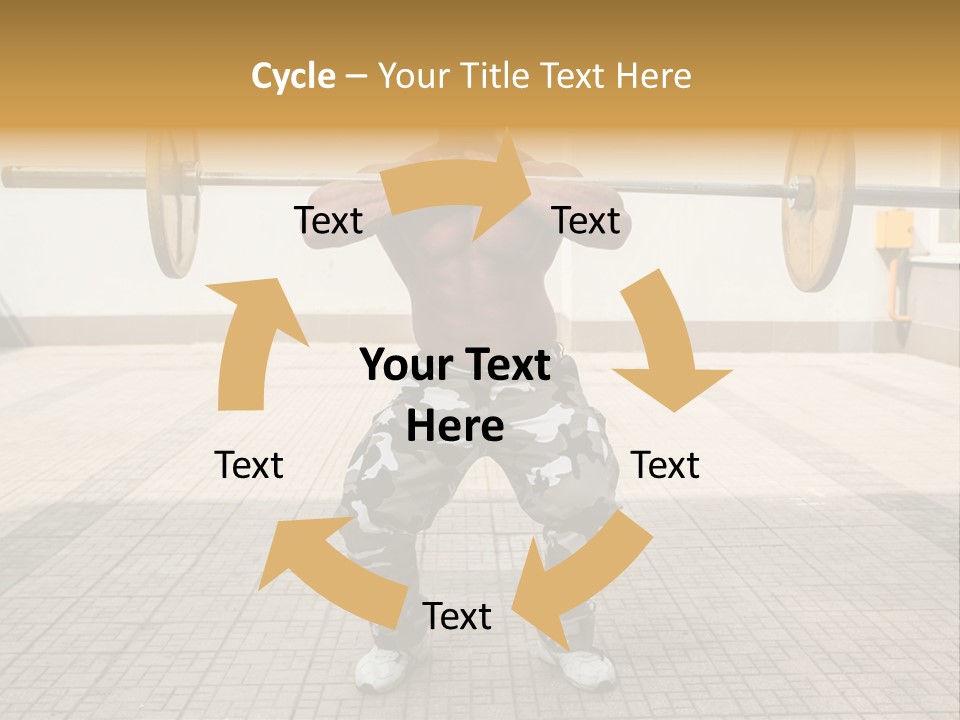 Fitness Bodybuilding Athlete PowerPoint Template