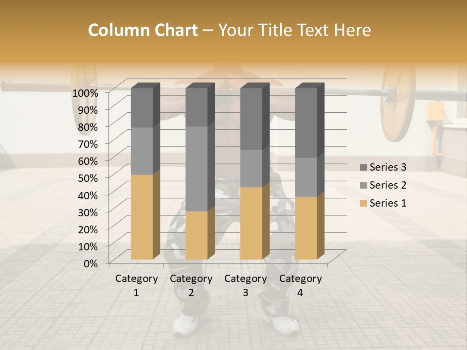 Fitness Bodybuilding Athlete PowerPoint Template